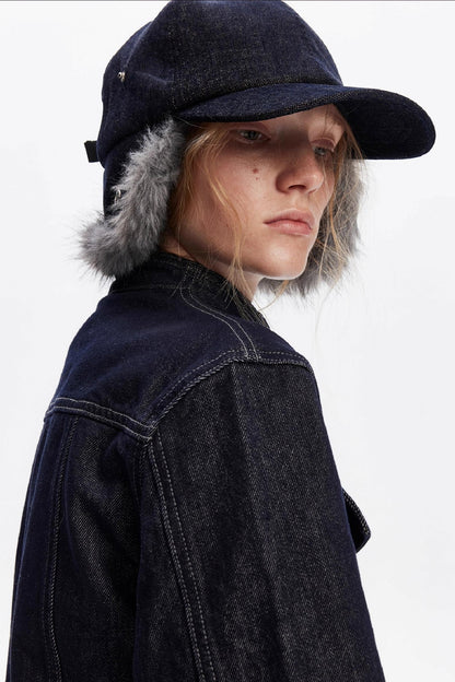 Furry Ear Protection Baseball Cap