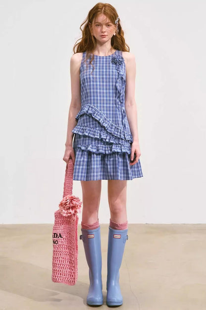 Summer Ruffle Sleeveless Dress