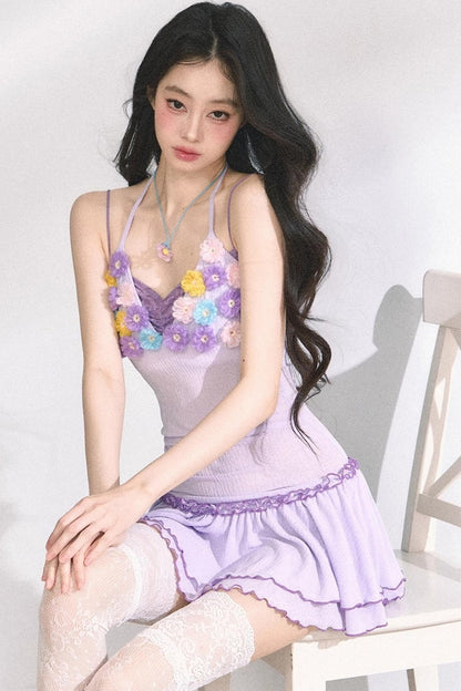 Floral One-Shoulder Summer Dress