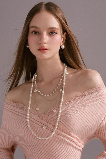 Girl Pink Knitted Sweater