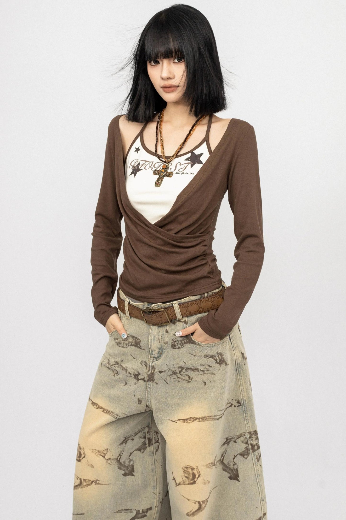 Vintage Spice Swing Halterneck T-Shirt