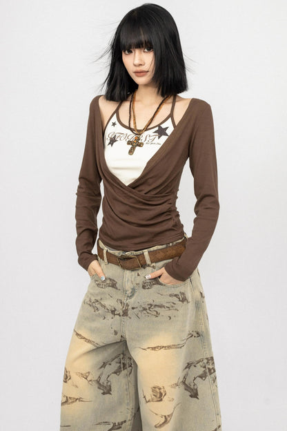 Vintage Spice Swing Halterneck T-Shirt