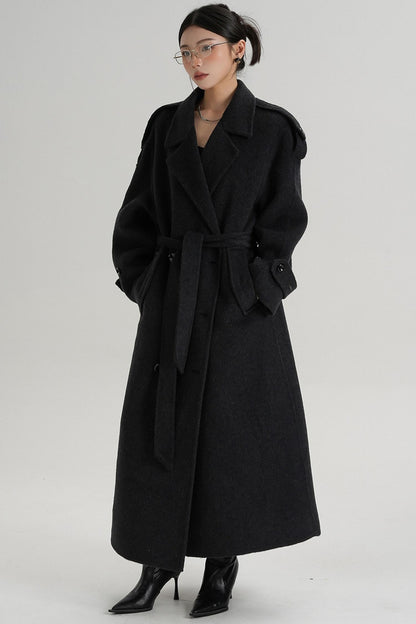 Premium Tailored Wool Blend Coat