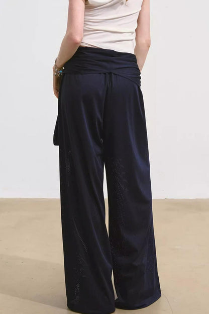 Airy Linen Wide-Leg Pants