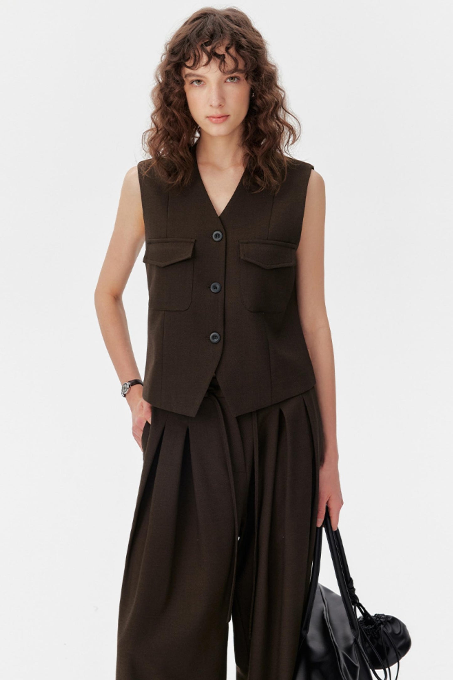 Luxe Pleated Wide-Leg Trouser Set-Up