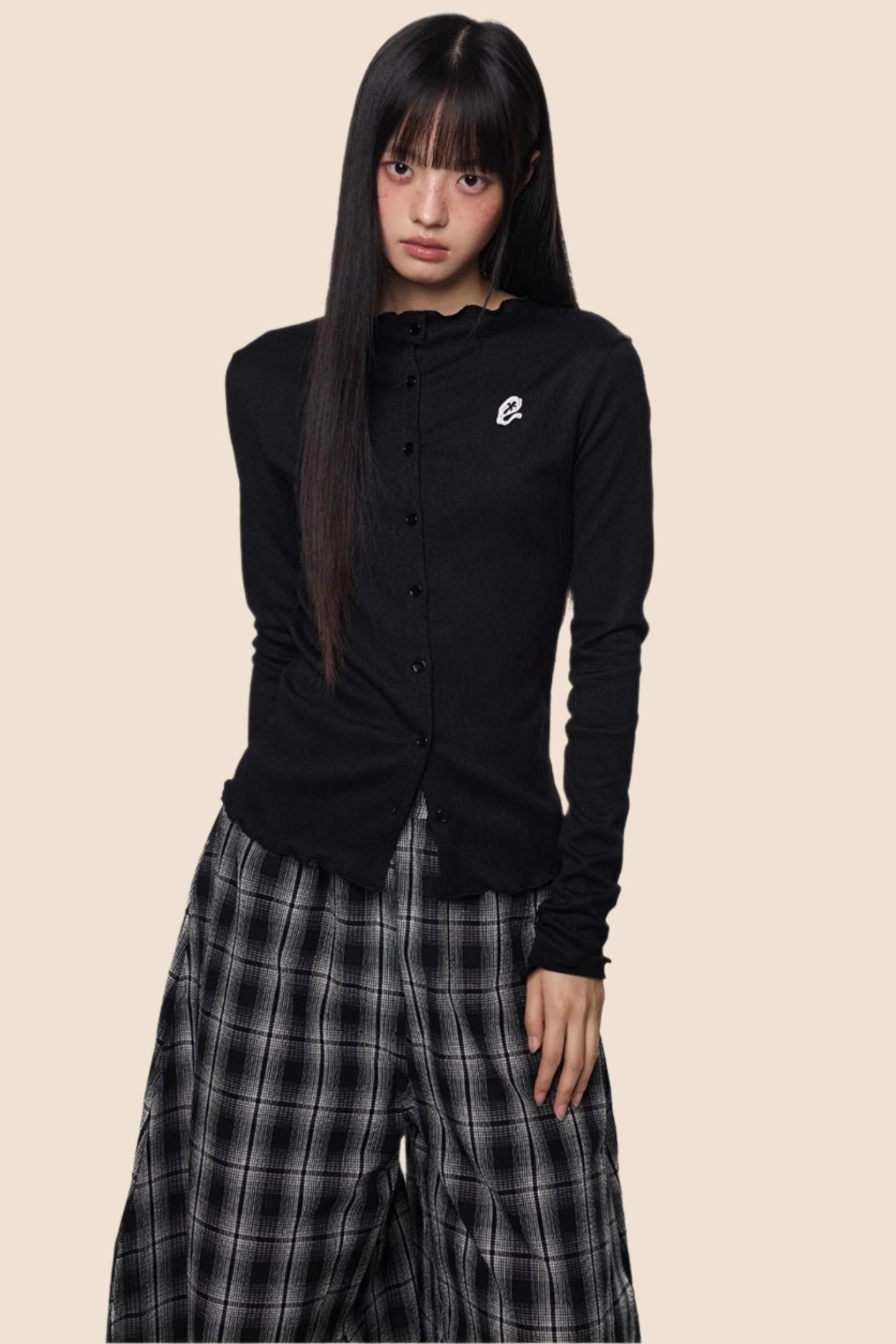 Pleated Lightweight Summer Cardigan