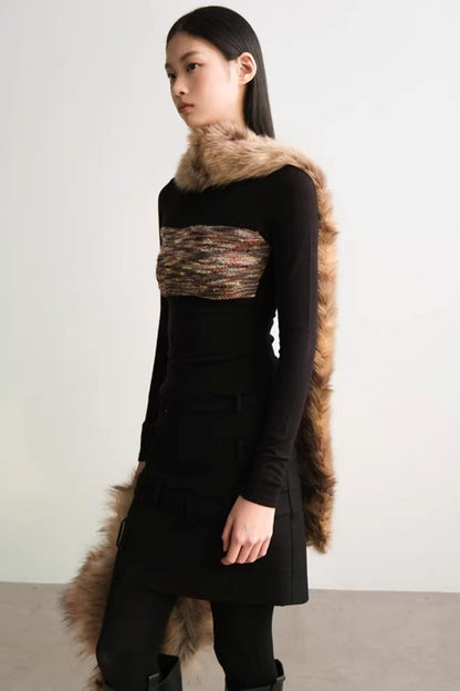 Textured Shadow Wool Sweater