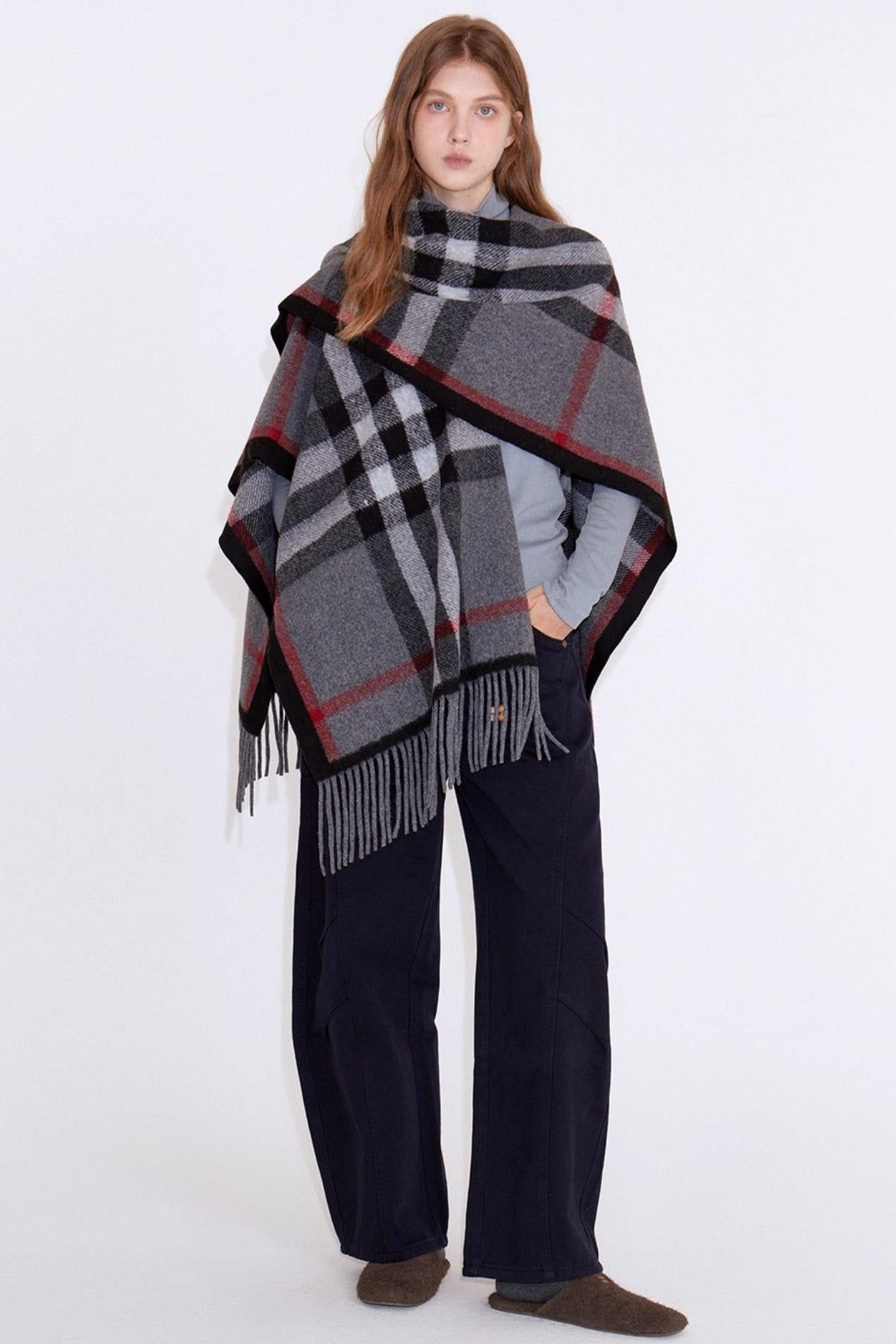 Soft Glutinous Sheep Wool Shawl