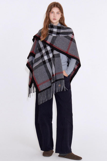 Soft Glutinous Sheep Wool Shawl