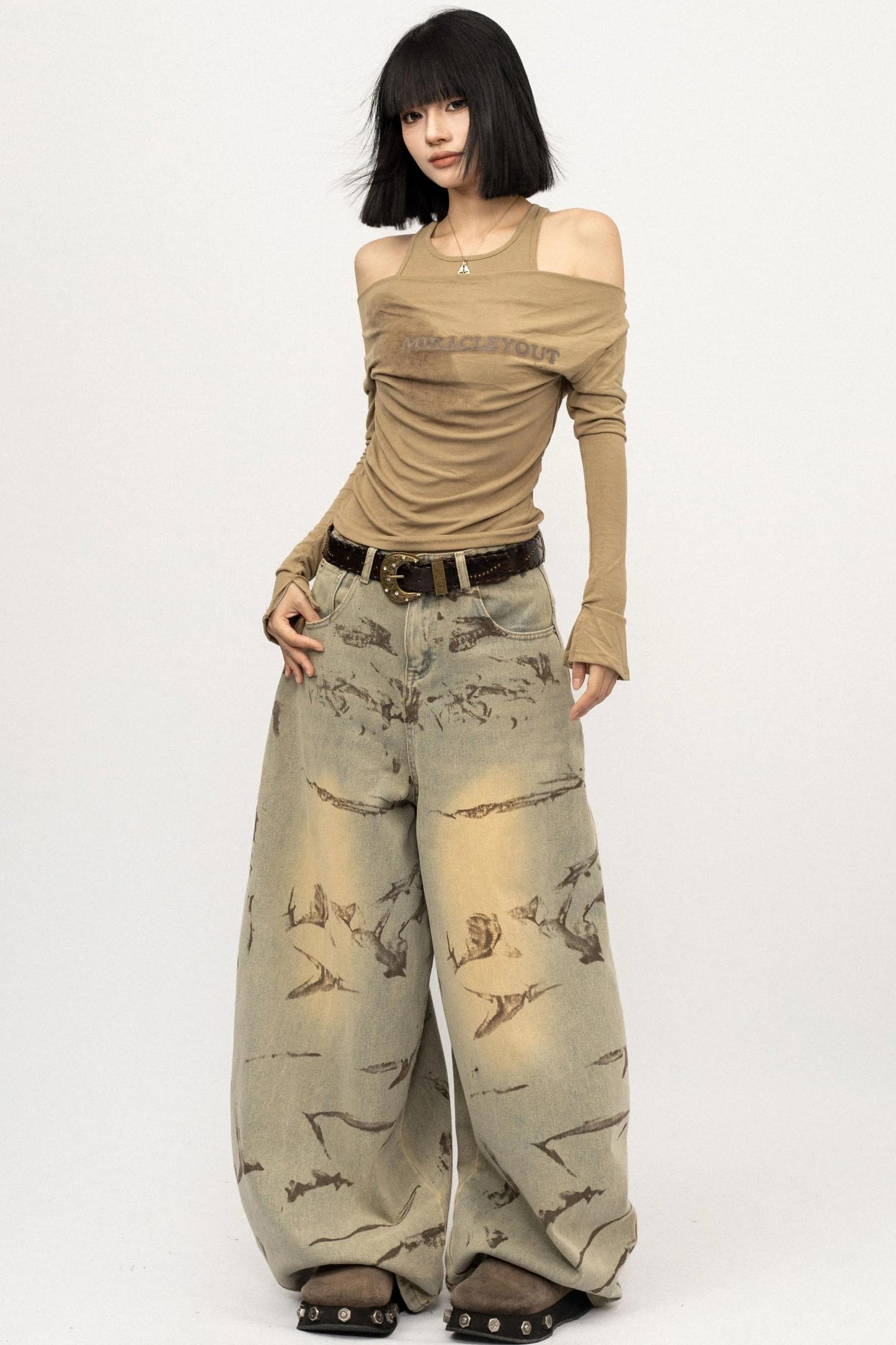 Vintage Spice Girl Black Long Sleeve T-Shirt