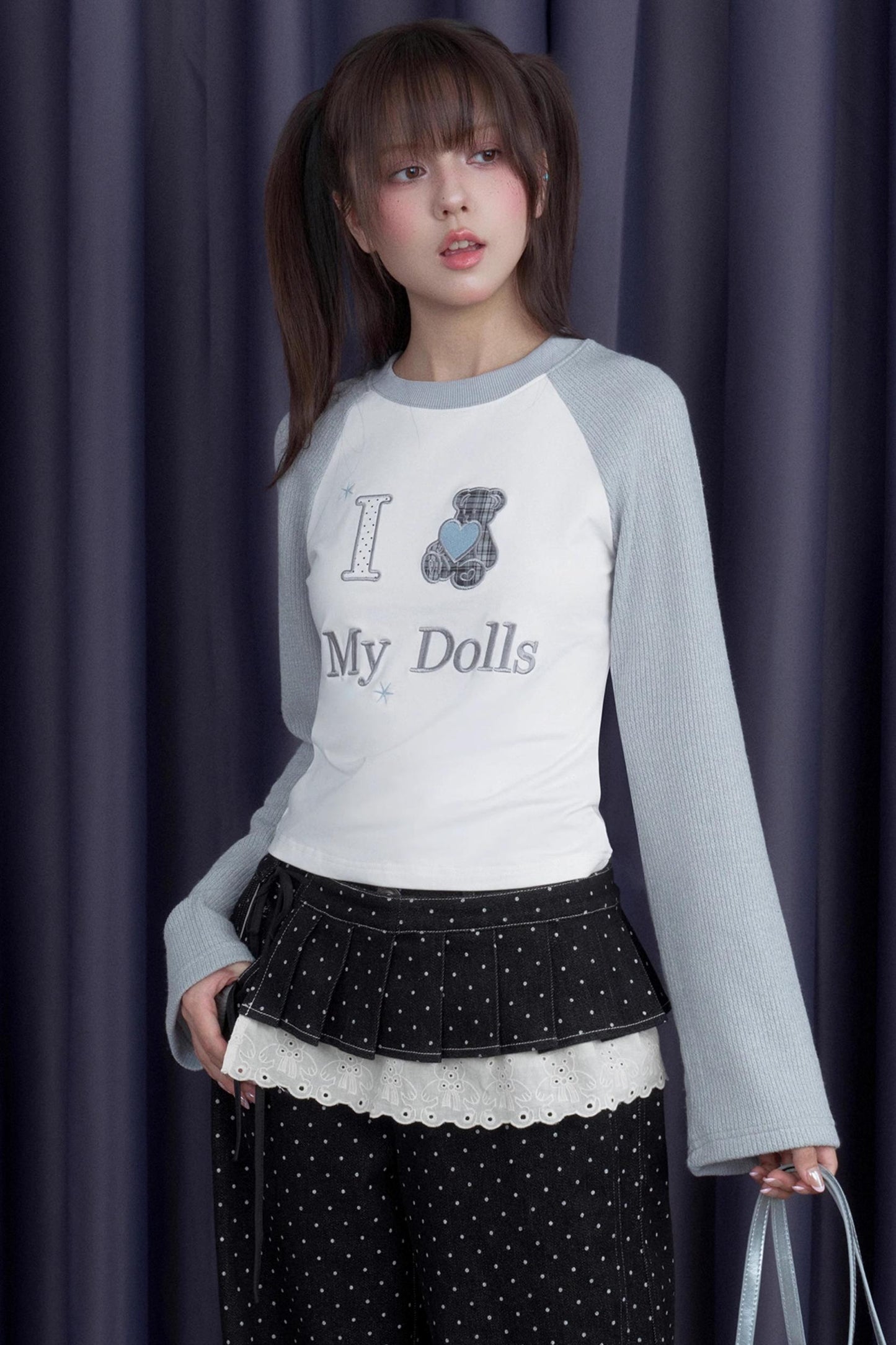 Black Polka Dot Jeans Set-Up