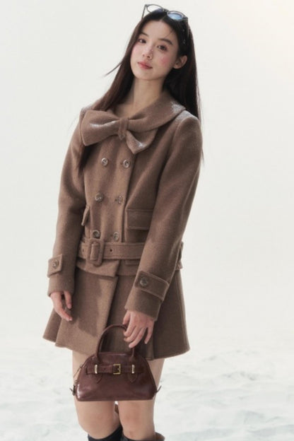 Vintage Double-Breasted Winter Coat