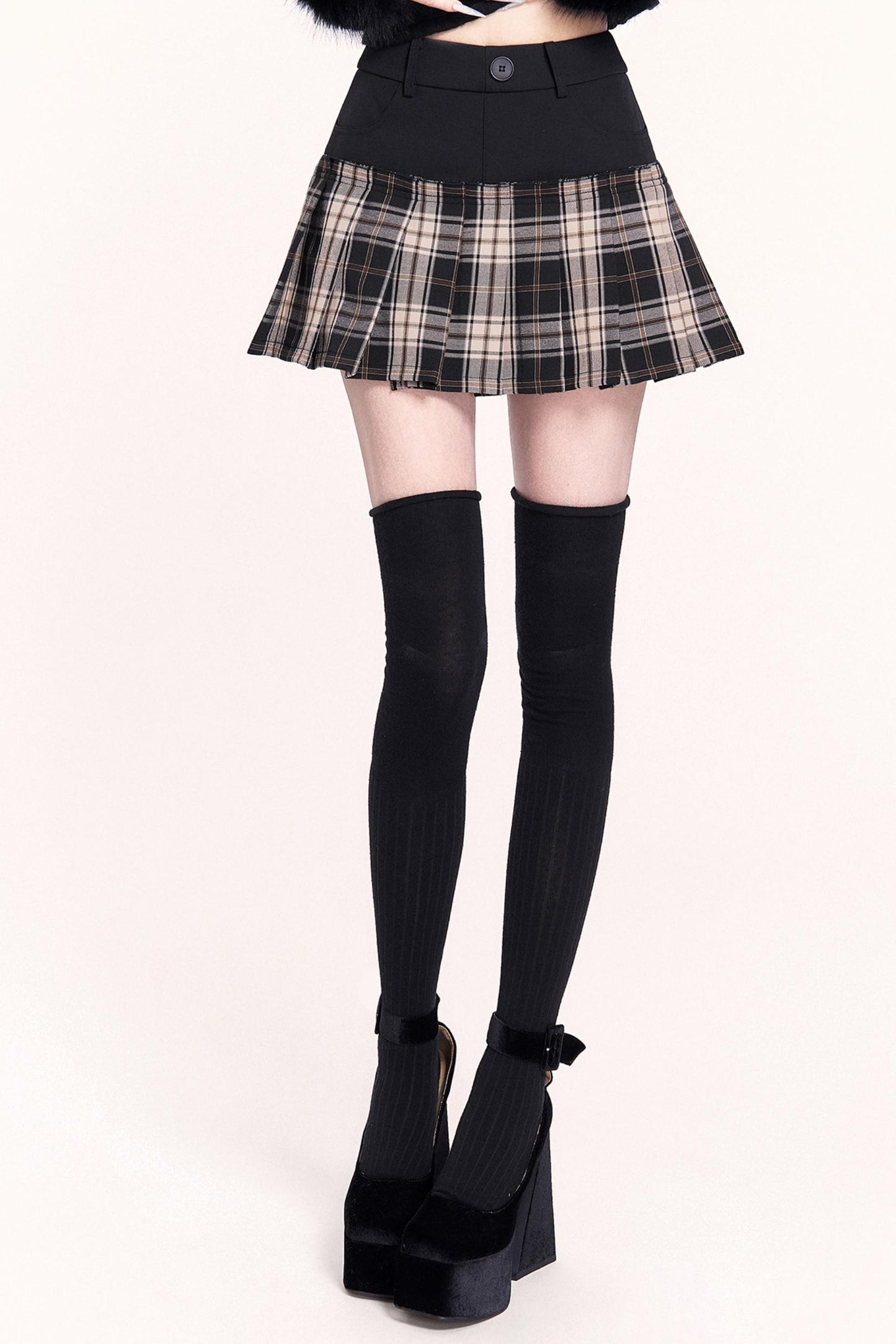 Japanese Plaid Pleated Skirt