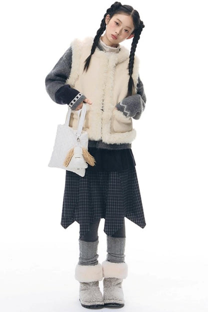 Vintage Reversible Suede Vest Jacket