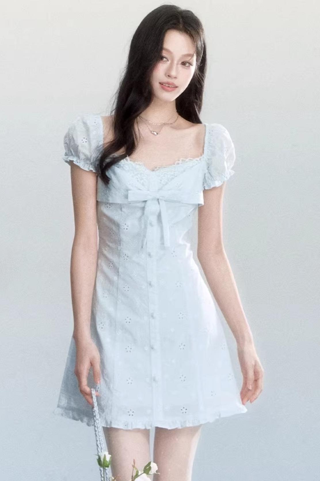 Light Blue Lace Dress