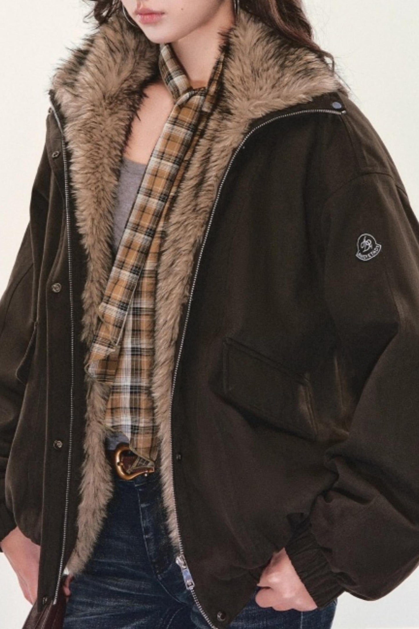 Retro Fur Collar Winter Coat