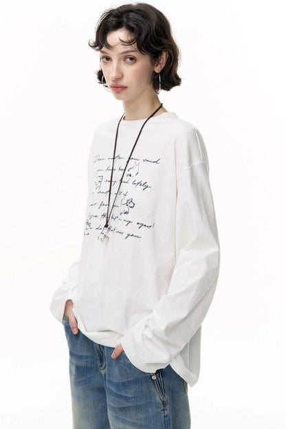 Cotton Printed Long Sleeve T-Shirt