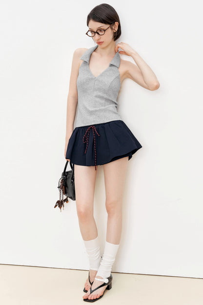 Gray Slim Fit Tank Top