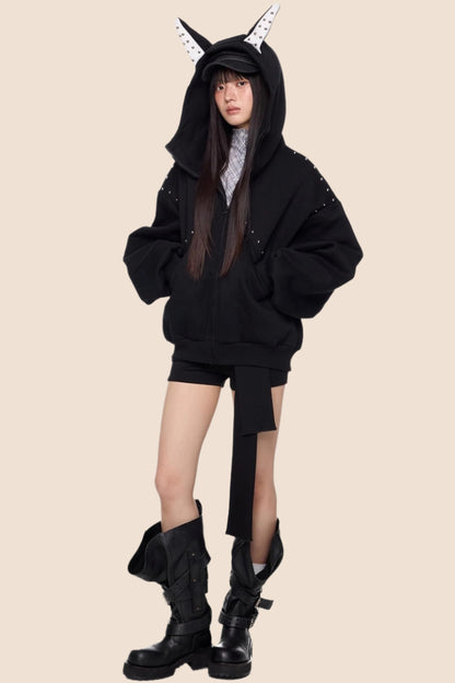 Rivet Hoodie Jacket