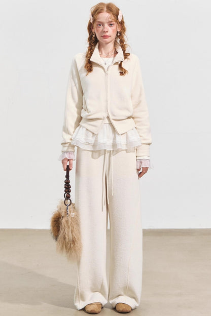 Rice Fleece Zip Jacket Set-Up