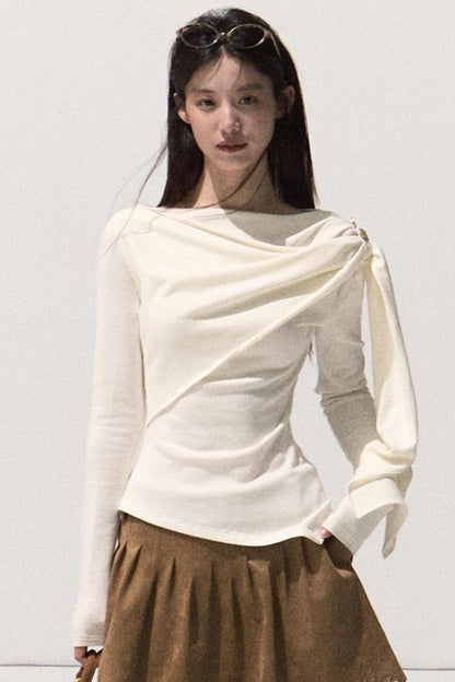 Wrap-Around Knit Sweater