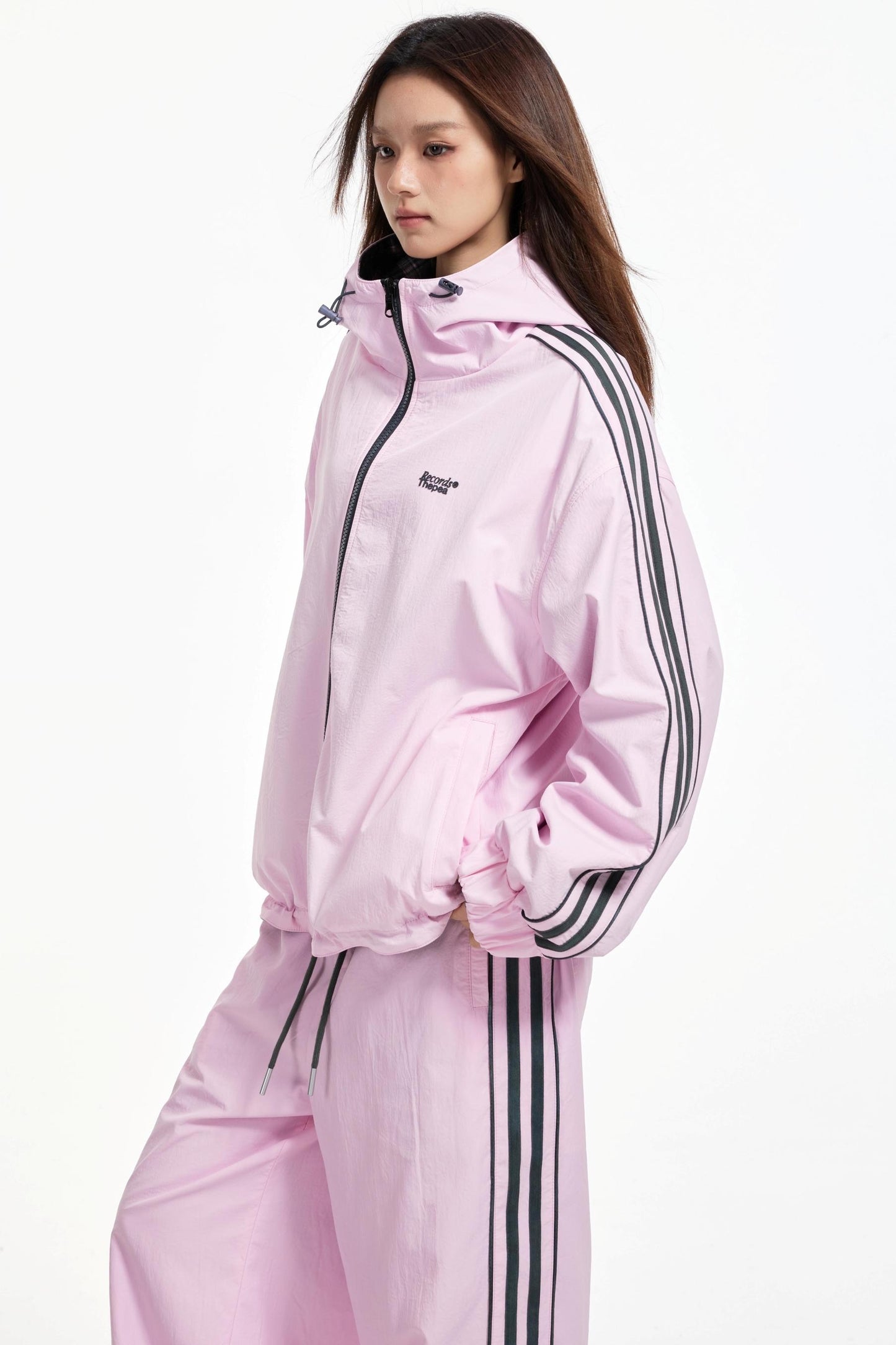 Lux Stripe Hooded Jacket Set-Up