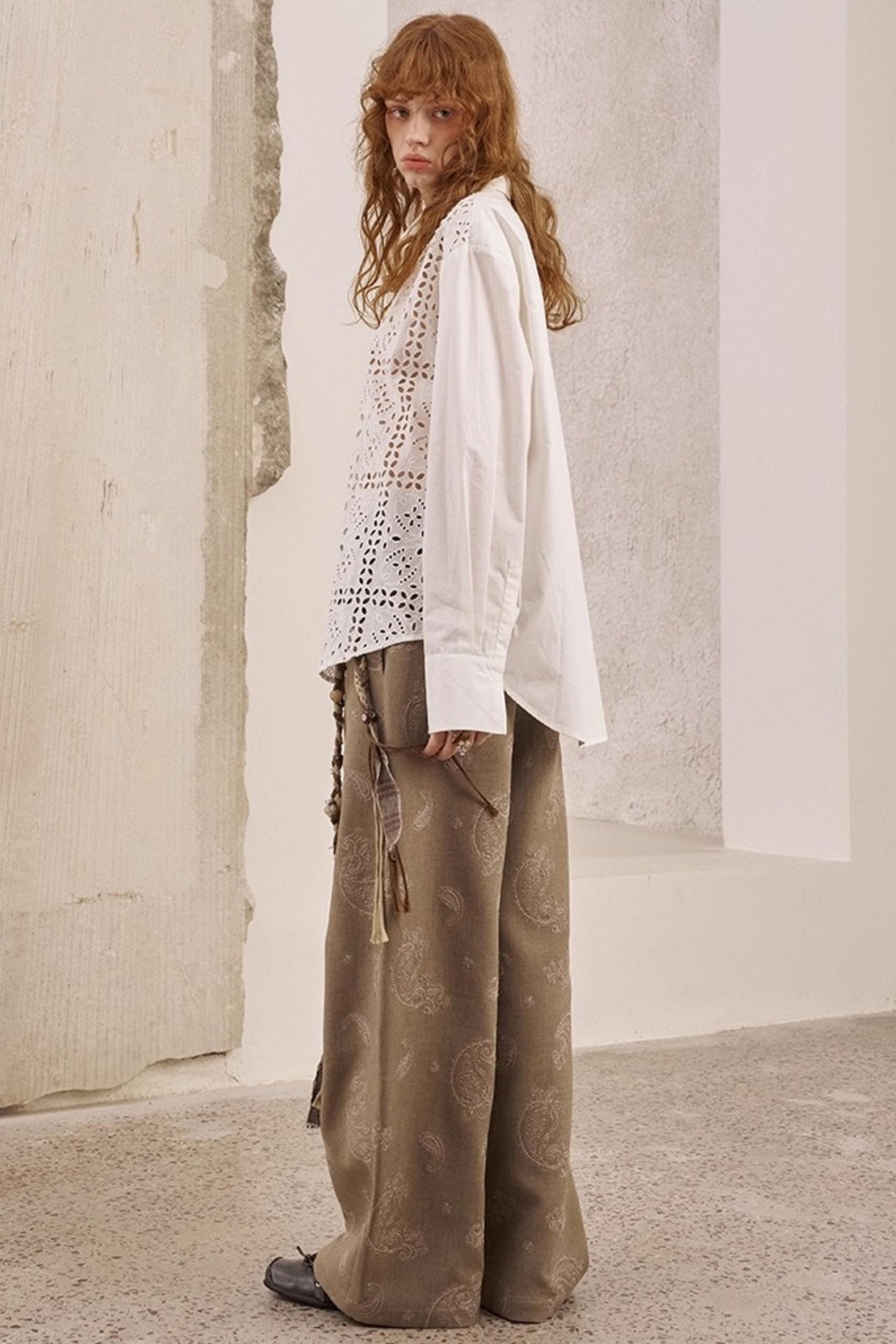 White Long-Sleeved Shirt