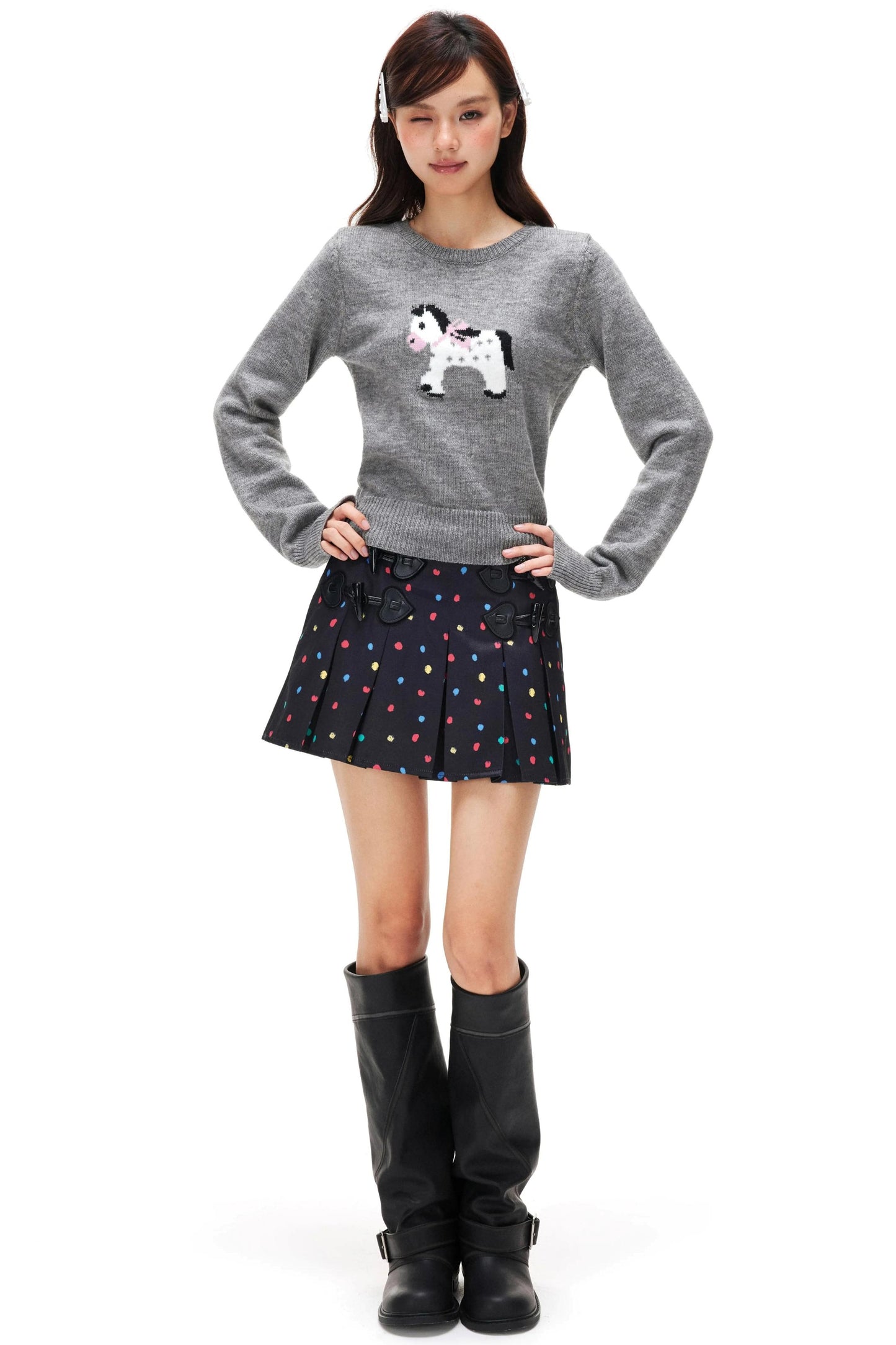 Little Horse Jacquard Sweater