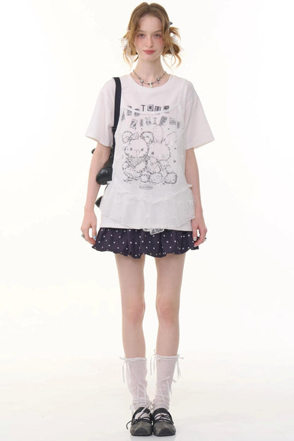 Polka Dot A-Line Skirt