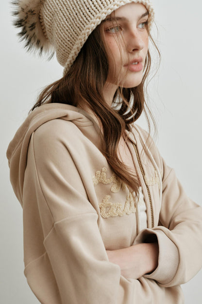 Embroidered High-Density Hooded Jacket