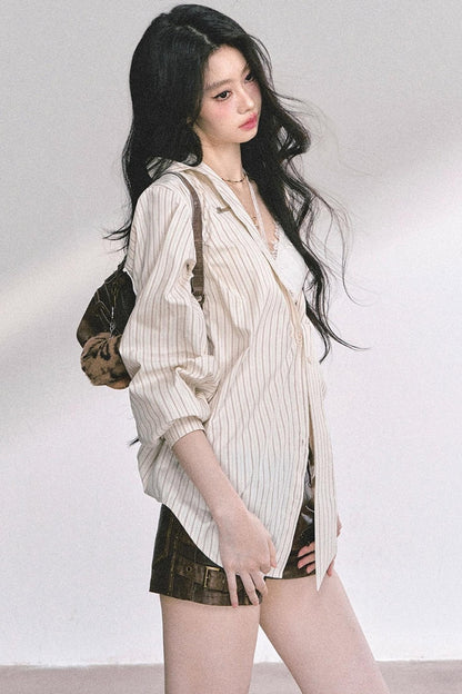 French Stripe Sunscreen Shirt