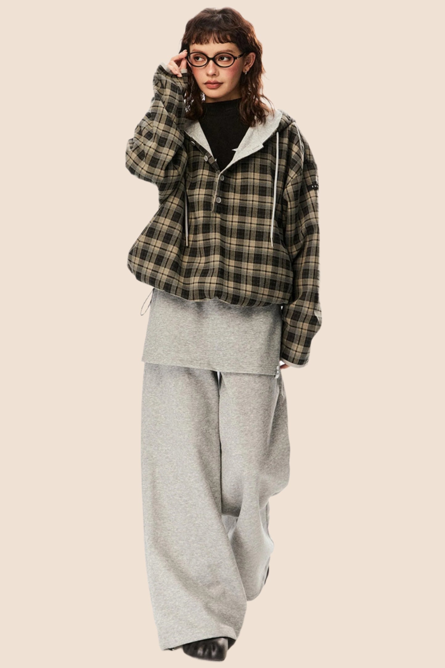 Fake Two-Piece Loose Sweatpants