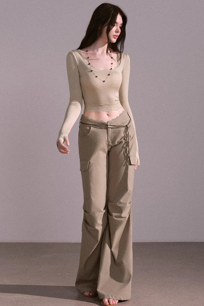 Autumn Wide Cargo Pants