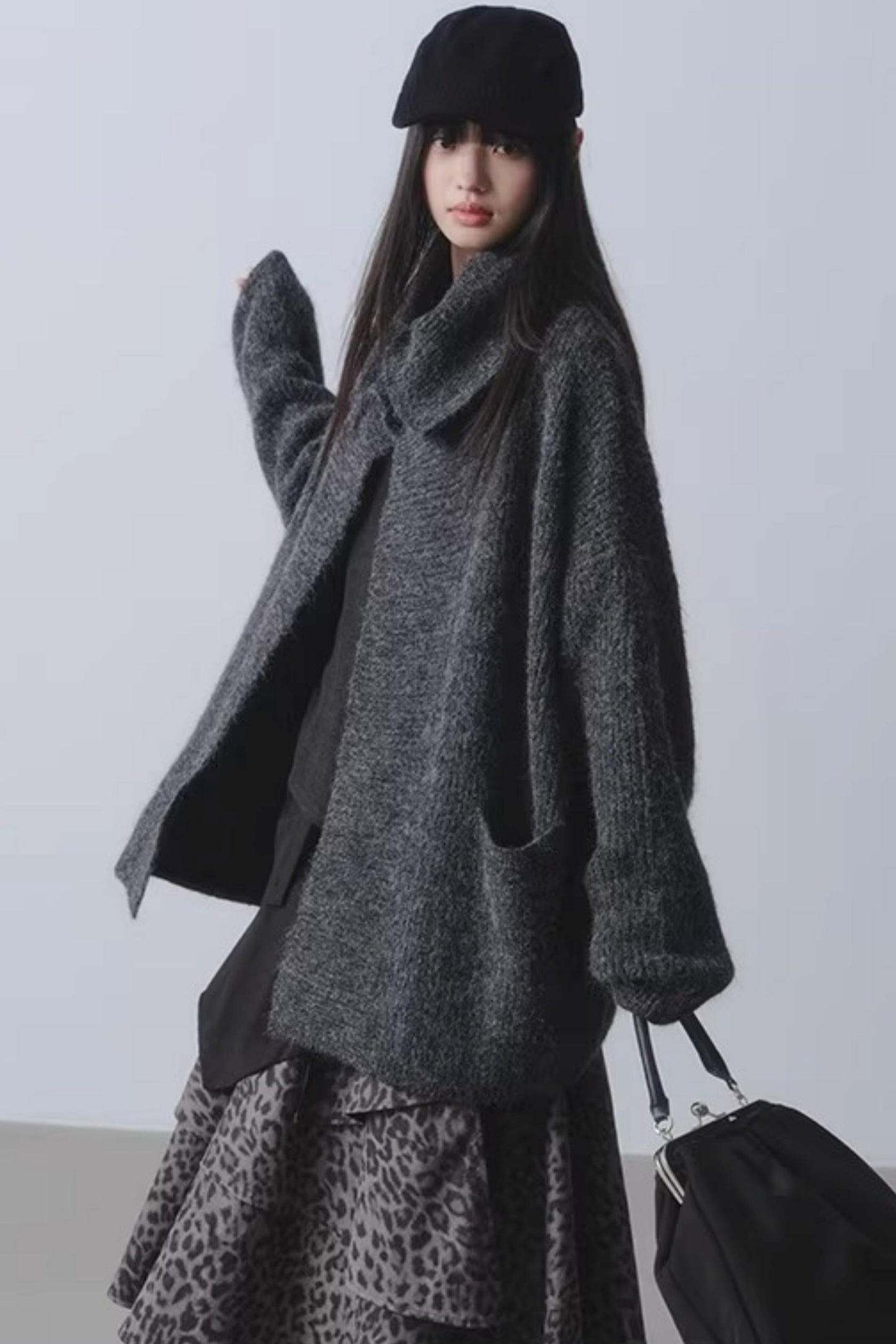 Winter Twilight Wool Cardigan