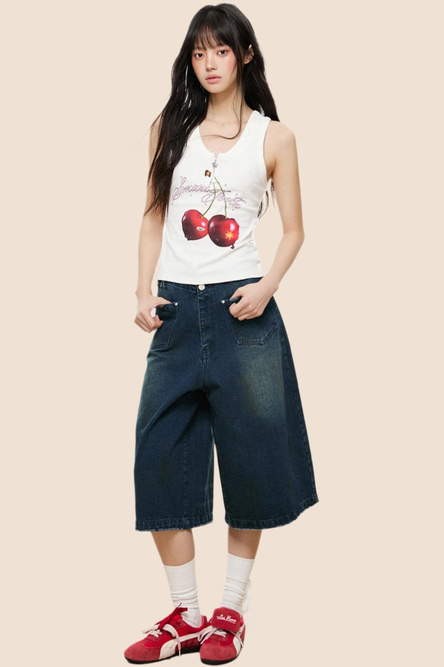 Cherry Blossom Sleeveless Top