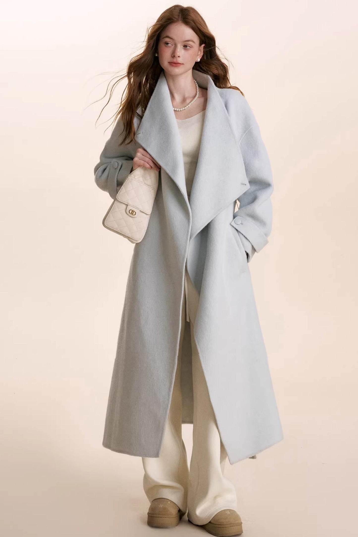 Romantic Lace Wool Pants