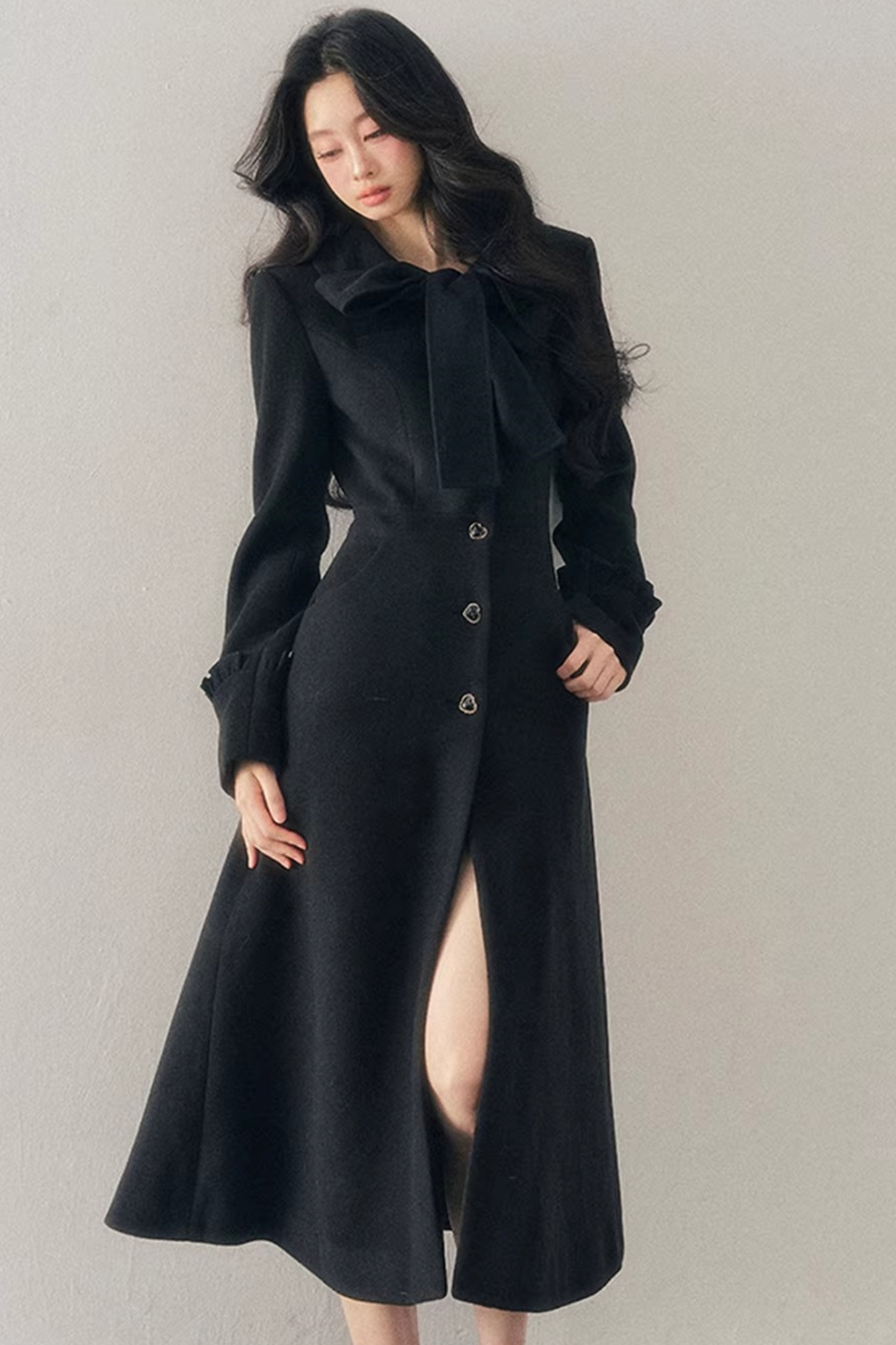 Hepburn Quilted Woolen Coat