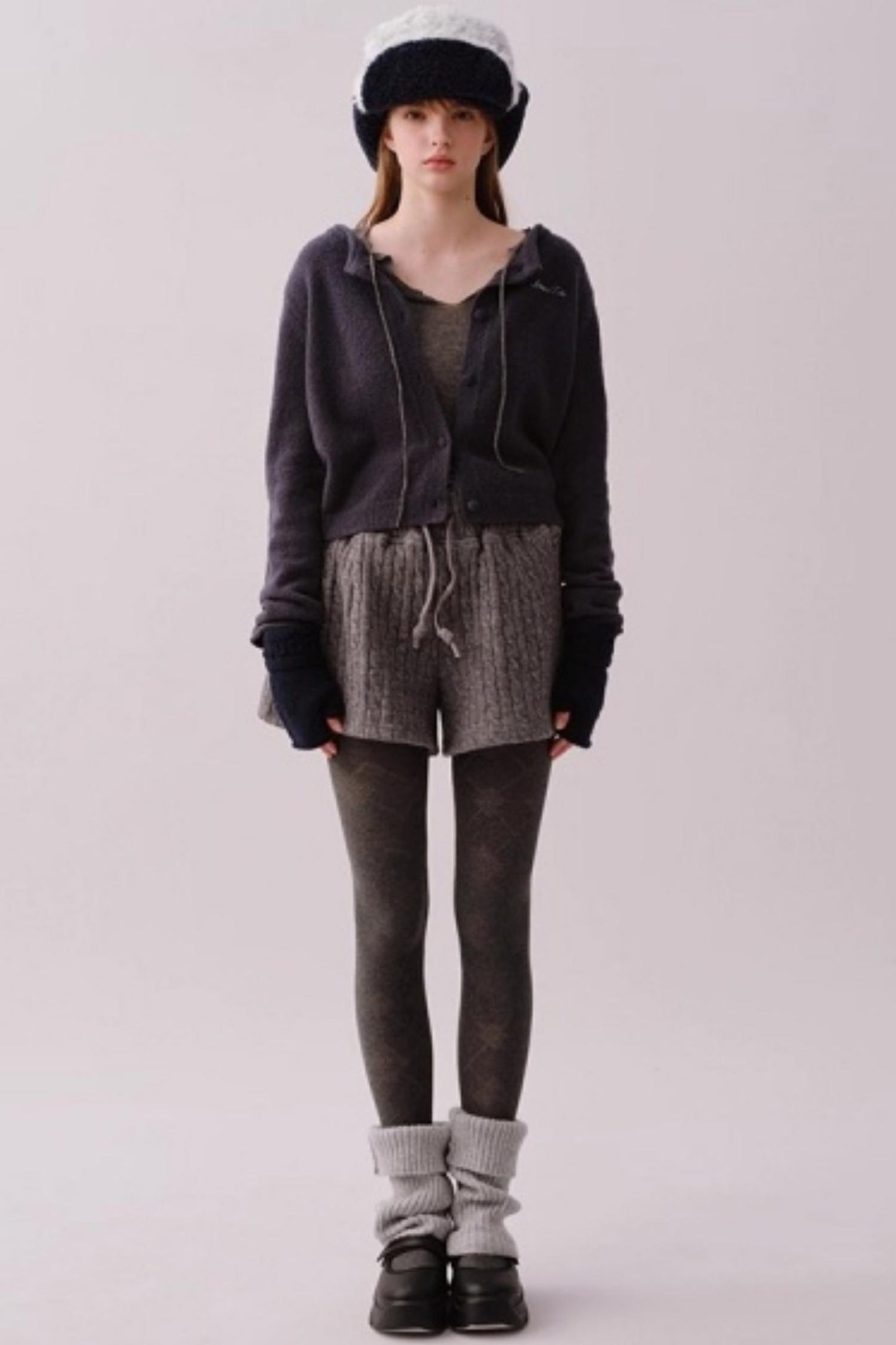 Water-Soluble Wool Knitted Blouse