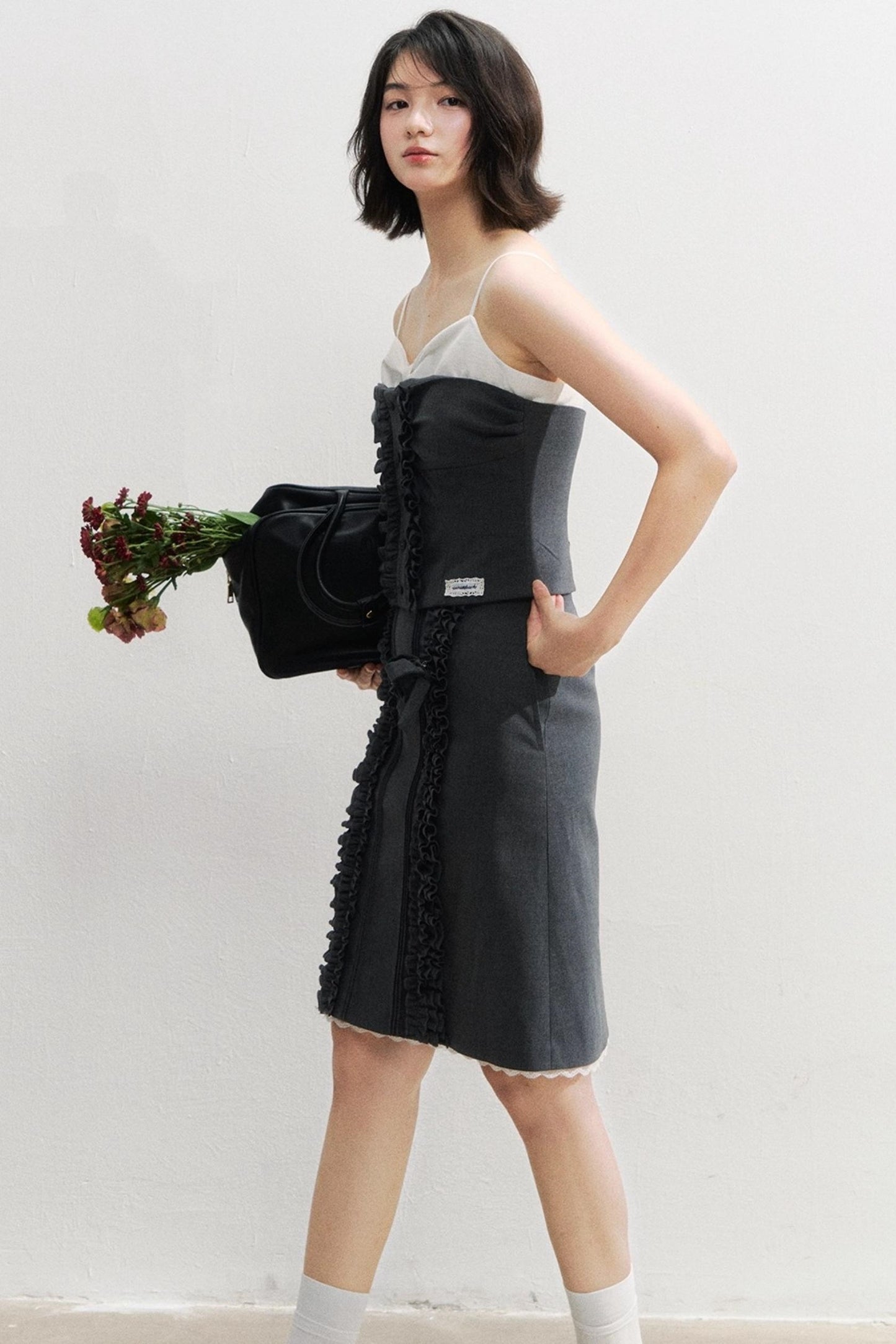 Vintage Lace Suspender Skirt Set-Up