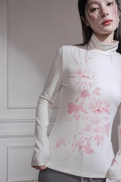 Velvet Cherry Apricot Blouse