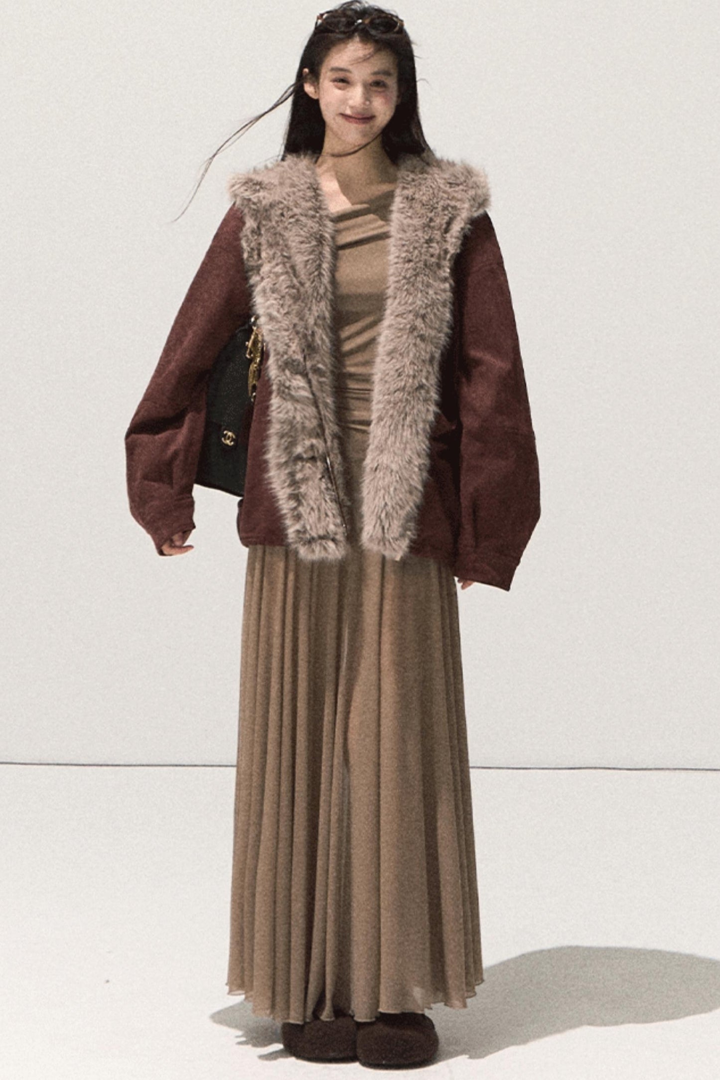 Soft Mist Shoulder Dress