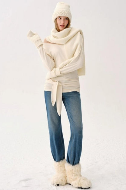 Wool Blend Knitted Set-Up