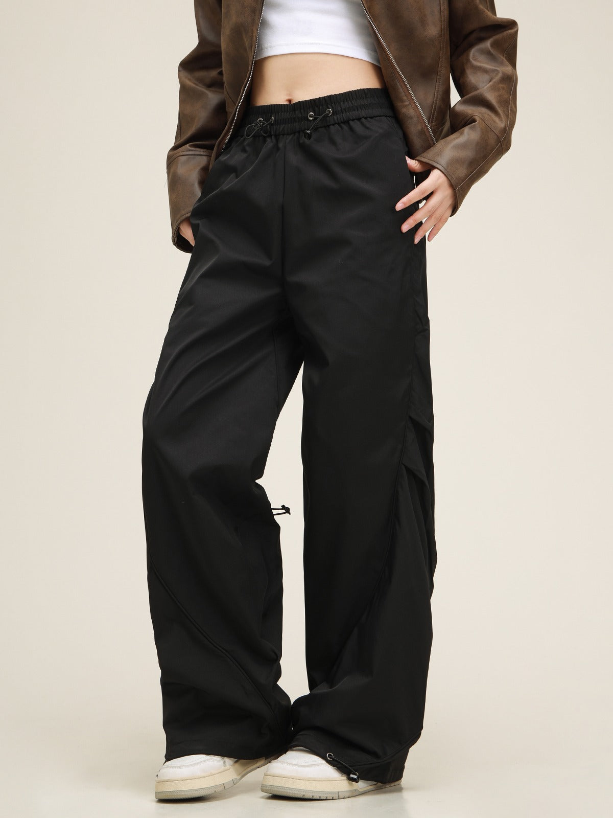 American Vintage Patchwork Pleated Pants