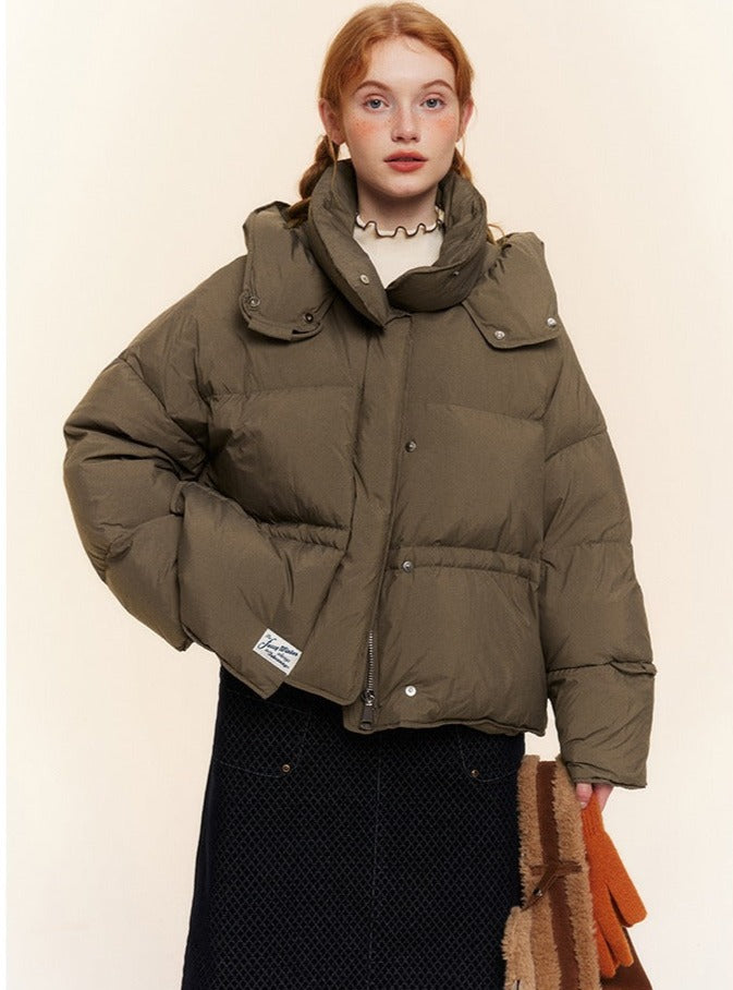 Hooded Loose Thickened Duck Down Jacket