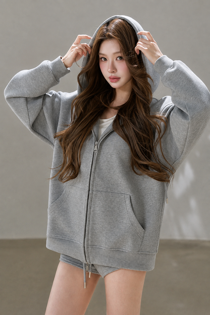 High-Weight Oversized Hoodie and Pants Set-Up