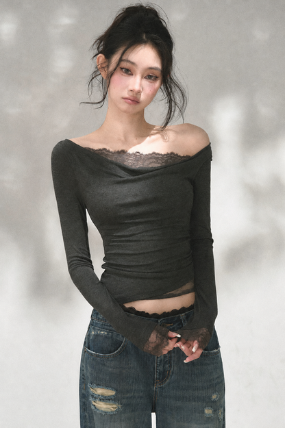 Lace Off-Shoulder Top