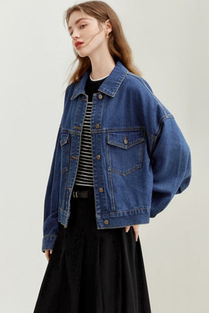 Vintage Cropped Denim Jacket