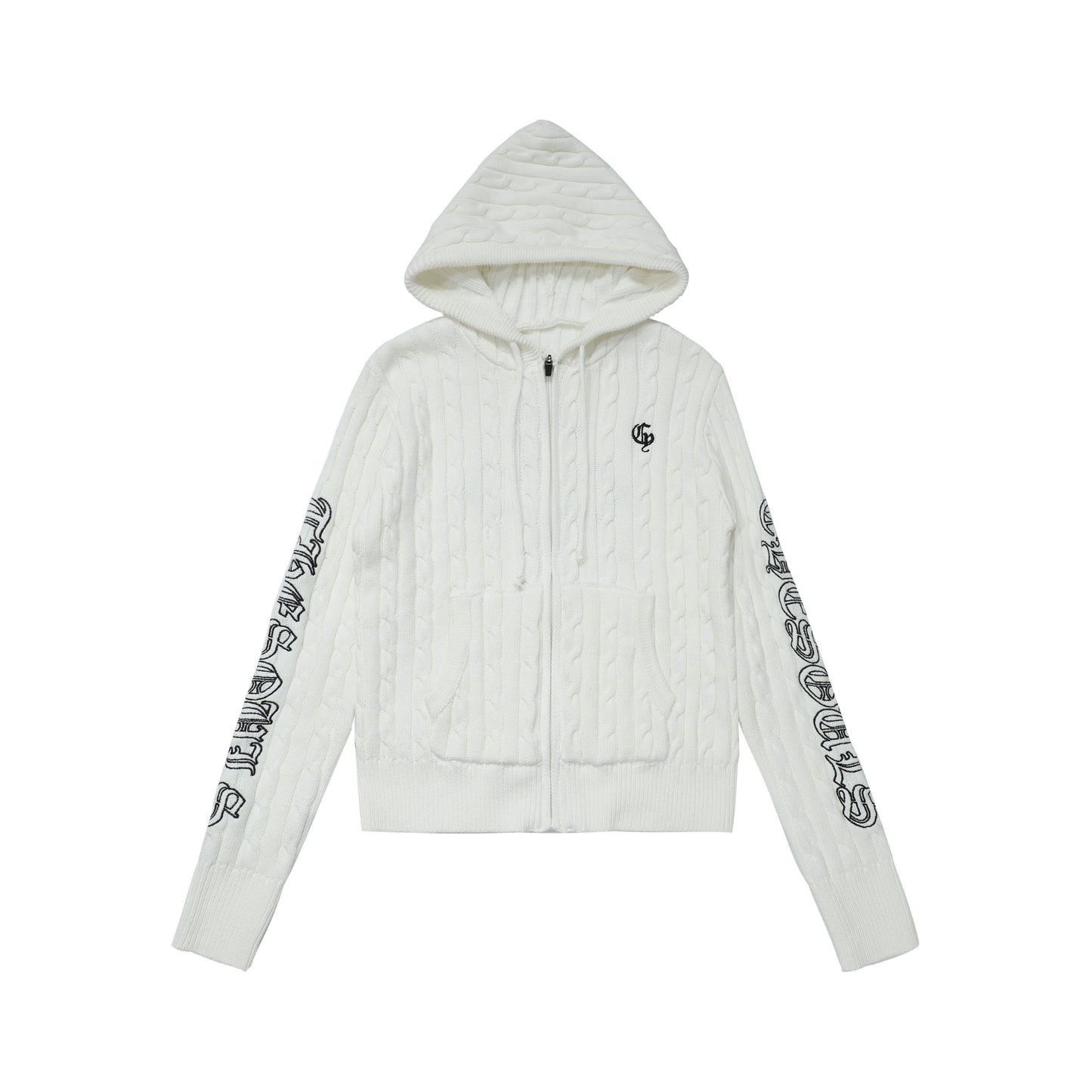 Retro Hooded Knit Cardigan