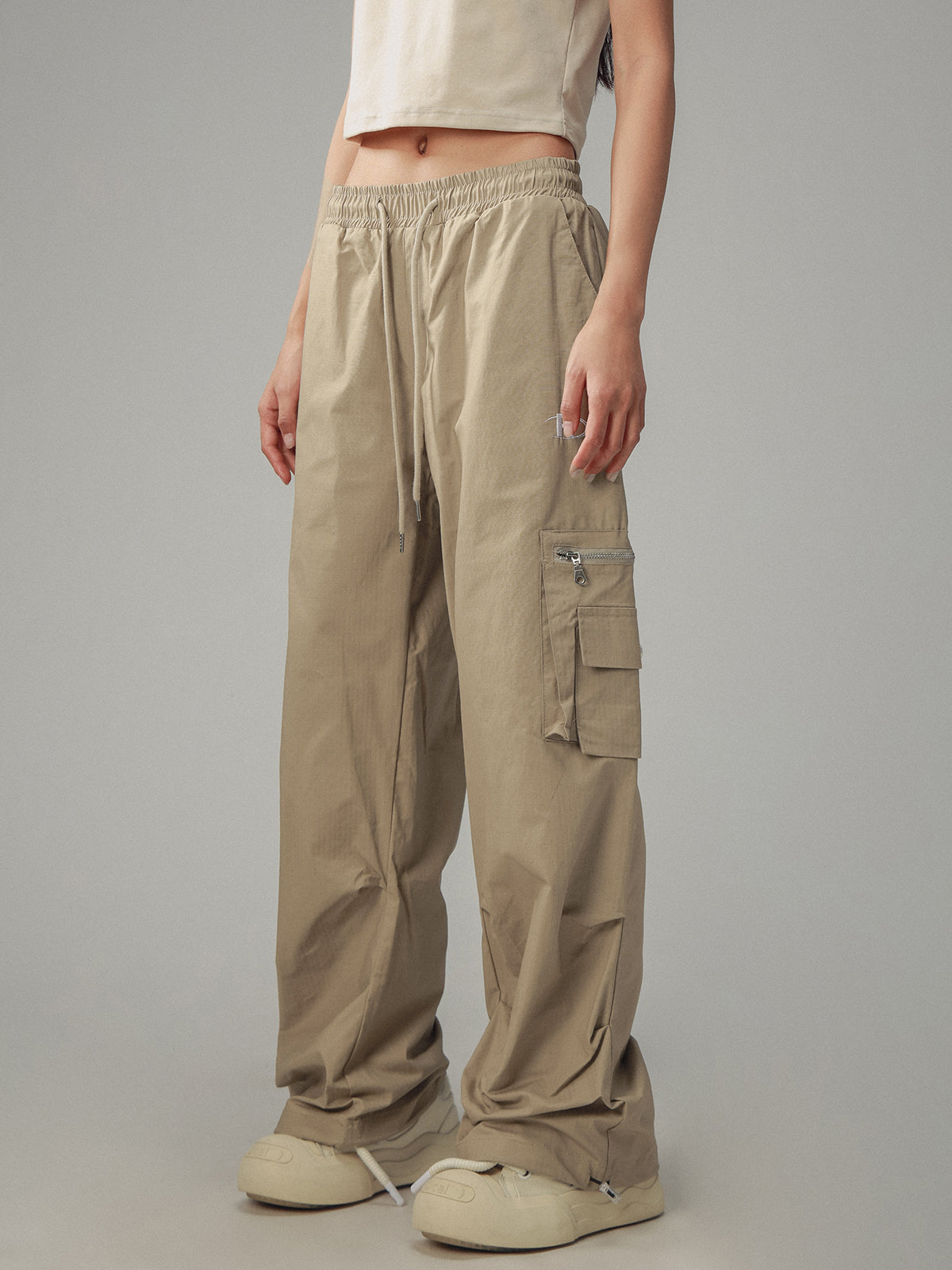 Unisex Straight-Leg Casual Cargo Pants