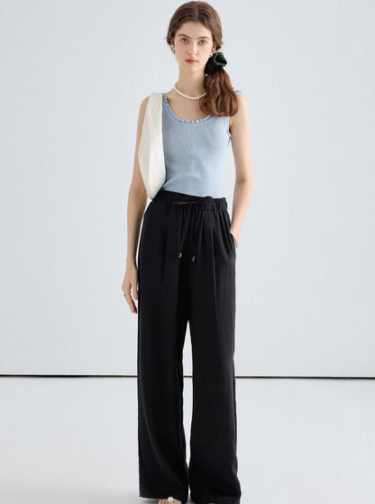 Lace Collar Camisole Pants Set-Up